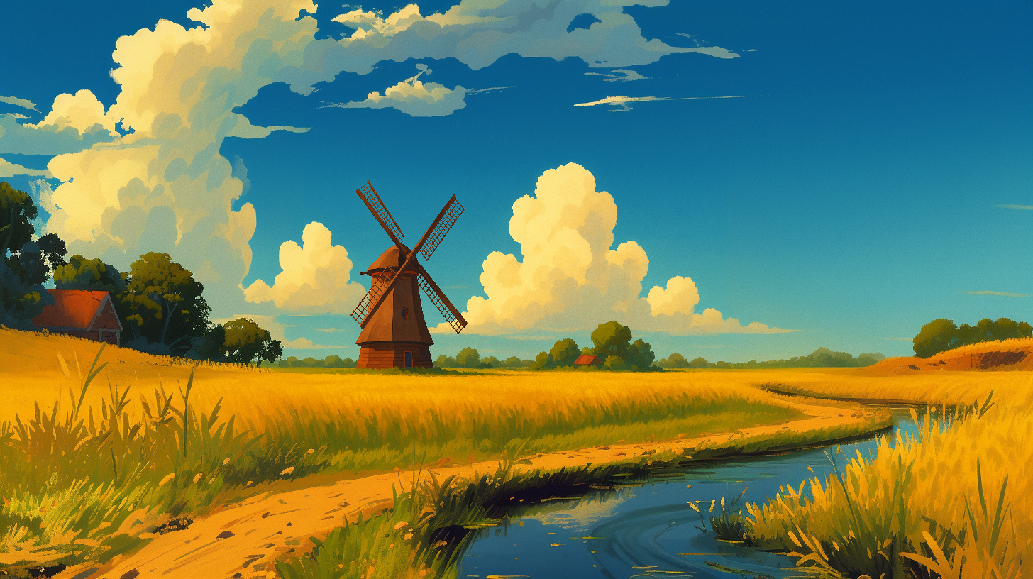 Windmill landscape